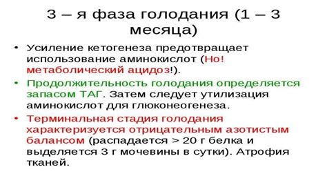 Адаптация организма к долгому голоданию