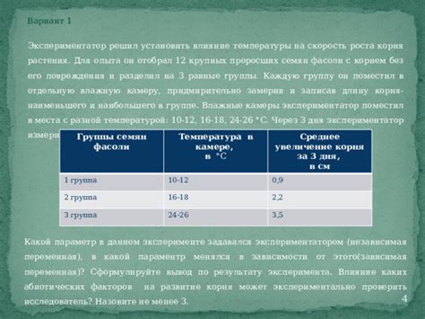 Анализировать результаты и установить причину неудовлетворительного роста