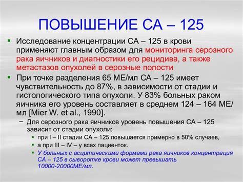 Антиген аденогенных раков СА125: что это такое?