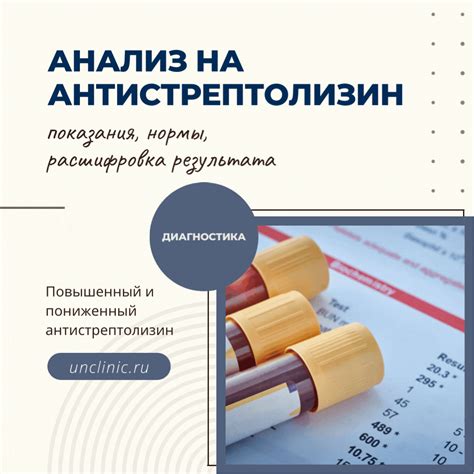 Антистрептолизин о в сыворотке: определение, назначение, методы и интерпретация результатов