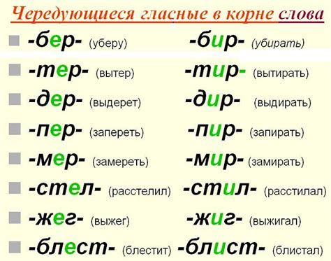 Биологические факторы, влияющие на чередование корней бер бир