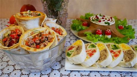 Быстрые и вкусные закуски с использованием фарша и слоеного теста