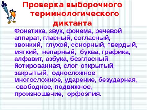 Важность и применение терминологического диктанта