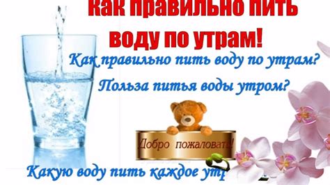 Важность питья воды утром