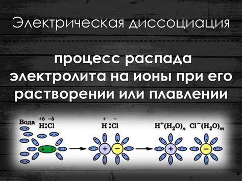 Важность процесса распада электролита