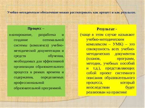 Важность учебно-методического комплекса для образовательного процесса