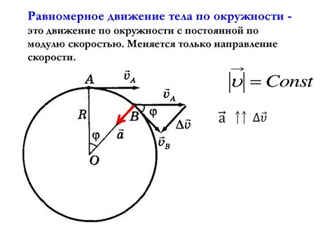 Векторное представление криволинейного движения