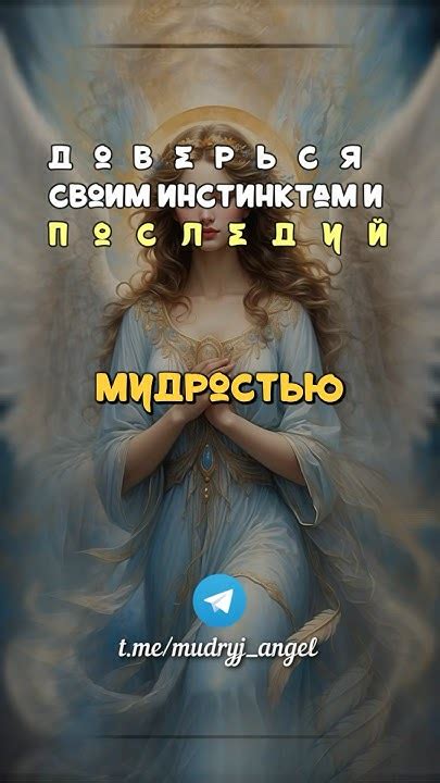 Верь в себя и доверяй своим инстинктам