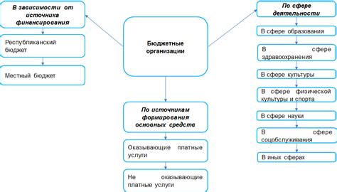 Виды бюджетных организаций