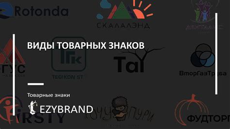 Виды товарных знаков