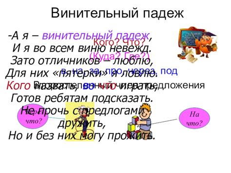 Винительный падеж местоимений: особенности и функции