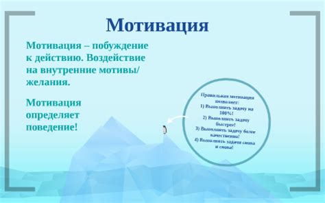 Внутренние мотивы: побуждение к действию