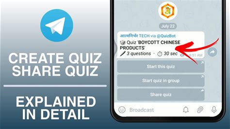 Возможности настройки Quiz mode в опросе Telegram