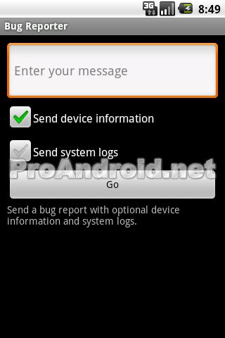 Возможности приложения bug reporter на андроиде