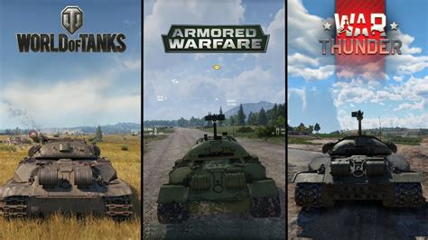 Геймплей World of Tanks и War Thunder