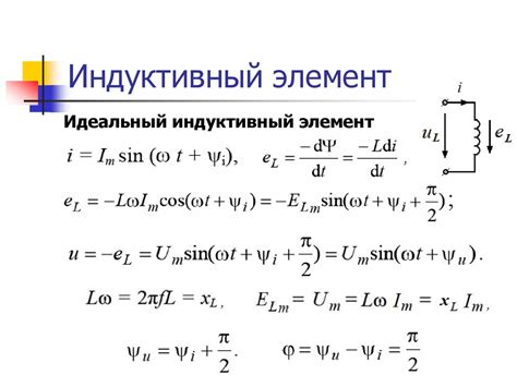 Геометрия индуктивного элемента