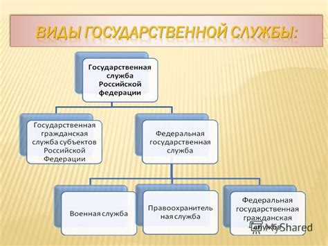 Государственная служба: определение и виды