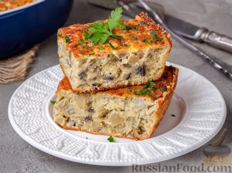 Грибная запеканка с замороженными шампиньонами