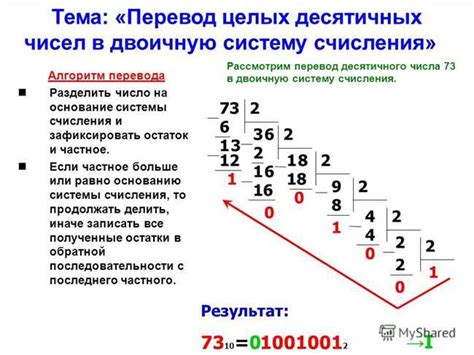 Десятичное представление числа 19