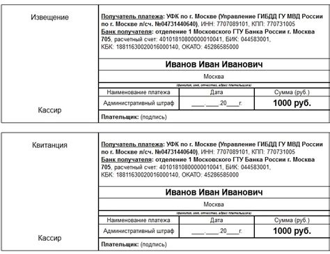 Документы, подтверждающие уплату штрафов