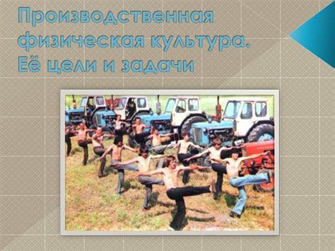 Задачи производственной физической культуры