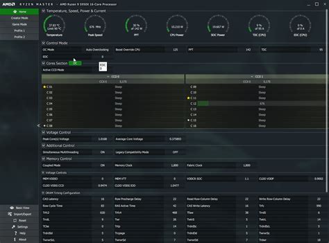 Зачем нужен EDC CPU в Ryzen Master