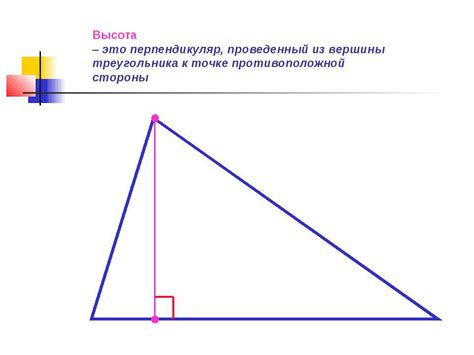 Значение высоты треугольника и его применение в геометрии