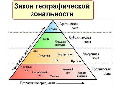 Значение закона географической зональности