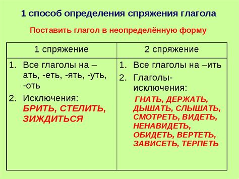 Значение первой формы глагола