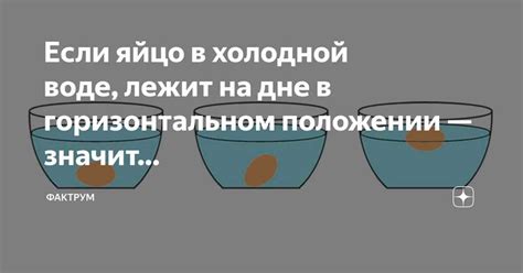 Значение плавающего яйца для потребителя