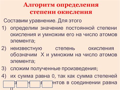 Значение постоянной степени окисления в практических применениях