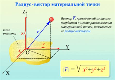 Значение проекций радиуса вектора в физике