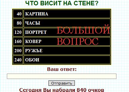 Игра "Что висит на стене 100 к 1": загадки, предложения и развлечения