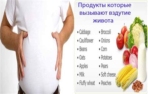 Какие продукты способствуют вздутию живота?