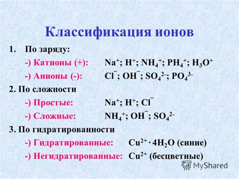 Какие свойства имеют анионы?