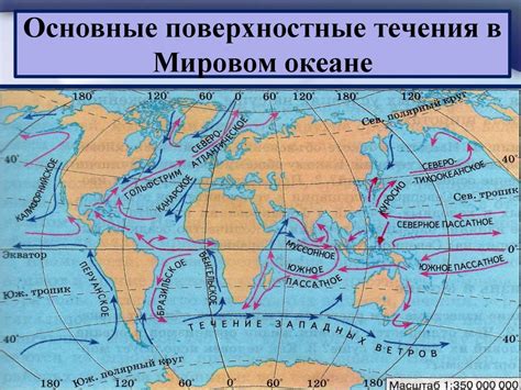 Как ветер влияет на поверхностные течения в океане