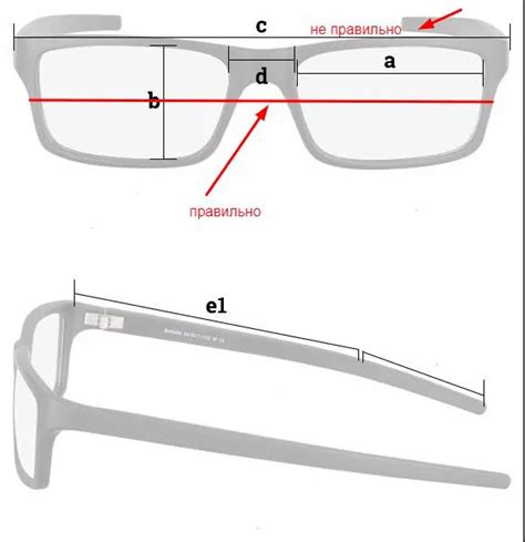 Как измерить размеры оправы?