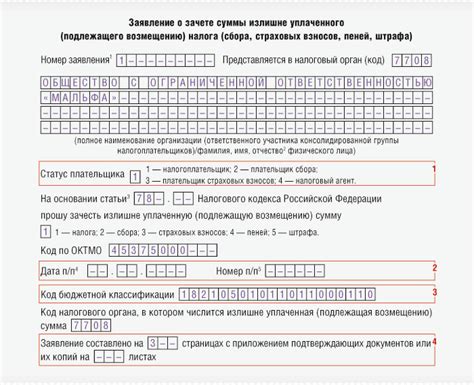 Как можно получить зачет переплаты по налогам?