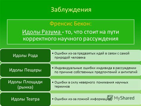 Как преодолеть идолы познания