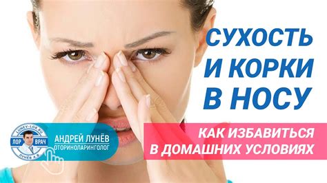 Как устранить сухость в носу?