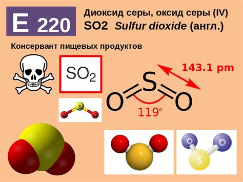 Консервант диоксид серы: сущность и применение