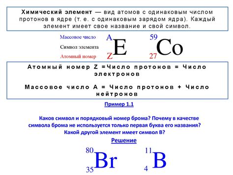 Массовое число и атомный номер