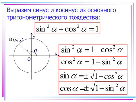 Математика: основные тригонометрические функции