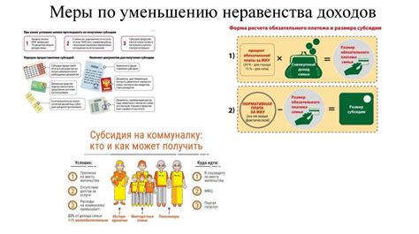 Меры по снижению неравенства доходов