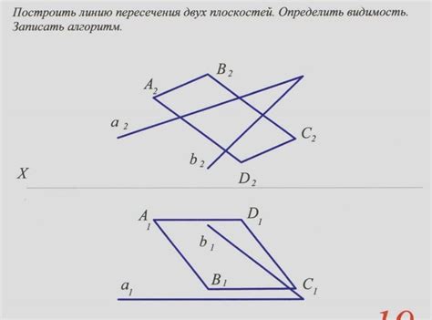 Методы определения пересечения двух плоскостей