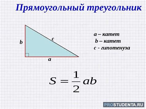 Метод 1. Площадь прямоугольного треугольника