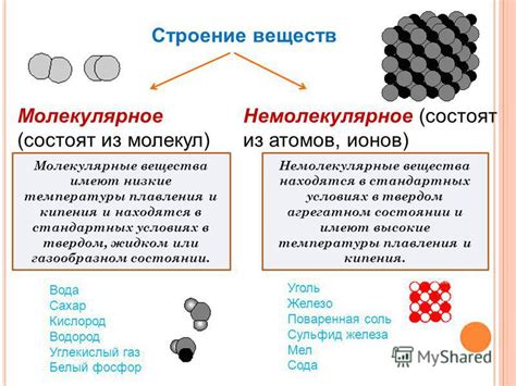 Молекулярное строение и межмолекулярные силы