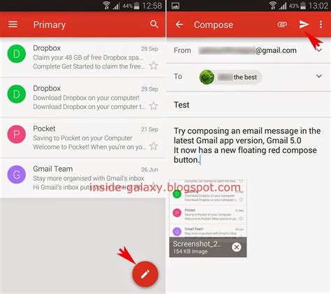 Настройка Gmail на Android Samsung