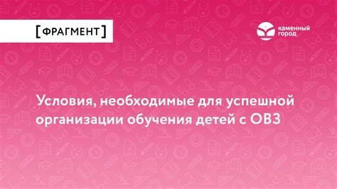 Необходимые условия для успешной организации соут