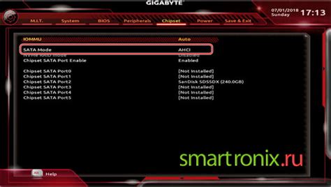 Нет поддержки SSD в BIOS